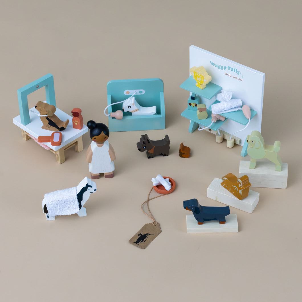 waggy-tails-dog-salon-play-set-dogs-bones-vet-shower-exam-room-and-tables