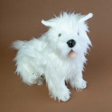 Load image into Gallery viewer, West Highland Terrier Dog Posable stuffed animal sitting position