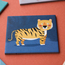 Load image into Gallery viewer, wild-animals--memory-game-tiger-tile