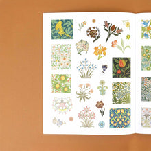 Load image into Gallery viewer, william-morris-sticker-book-of-flowers-and-wallpaper-prints