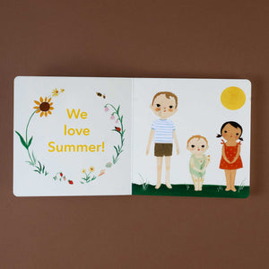 three-children-illustration-with-we-love-summer-text