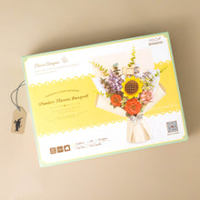 Load image into Gallery viewer, wooden-3-d-flower-bouquet-puzzle-box-with-completed-bouquet-on-the-front