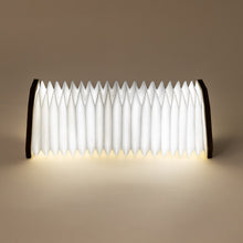 Load image into Gallery viewer, wooden-accordion-light-walnut-open