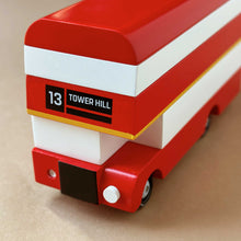 Load image into Gallery viewer, Close up of the front of the London Bus Canndyvan