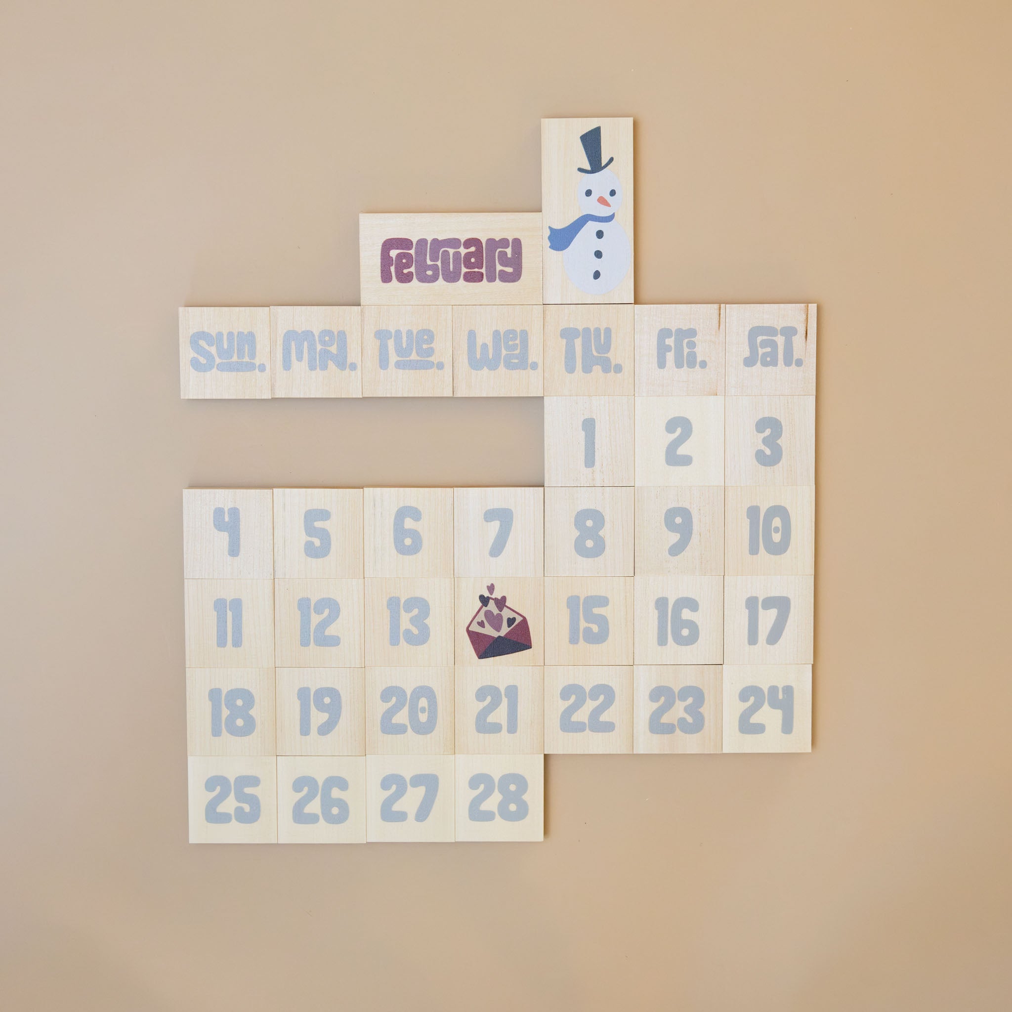 Wooden Chip Set | Create a Calendar