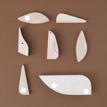 Load image into Gallery viewer, wooden-magnetic-penguin-play-set-various-magnetic-pieces