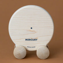 Load image into Gallery viewer, grey-speckled-wooden-planet-roller-mercury-toy