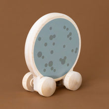 Load image into Gallery viewer, grey-speckled-wooden-planet-roller-mercury-toy