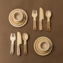 Load image into Gallery viewer, wooden-pretend-play-breakfast-set-in-suitcase-with-dishes-cups-and-silverware