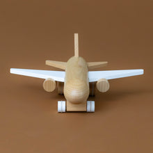 Load image into Gallery viewer, wooden-pull-and-go-jet-airplane-white-nose