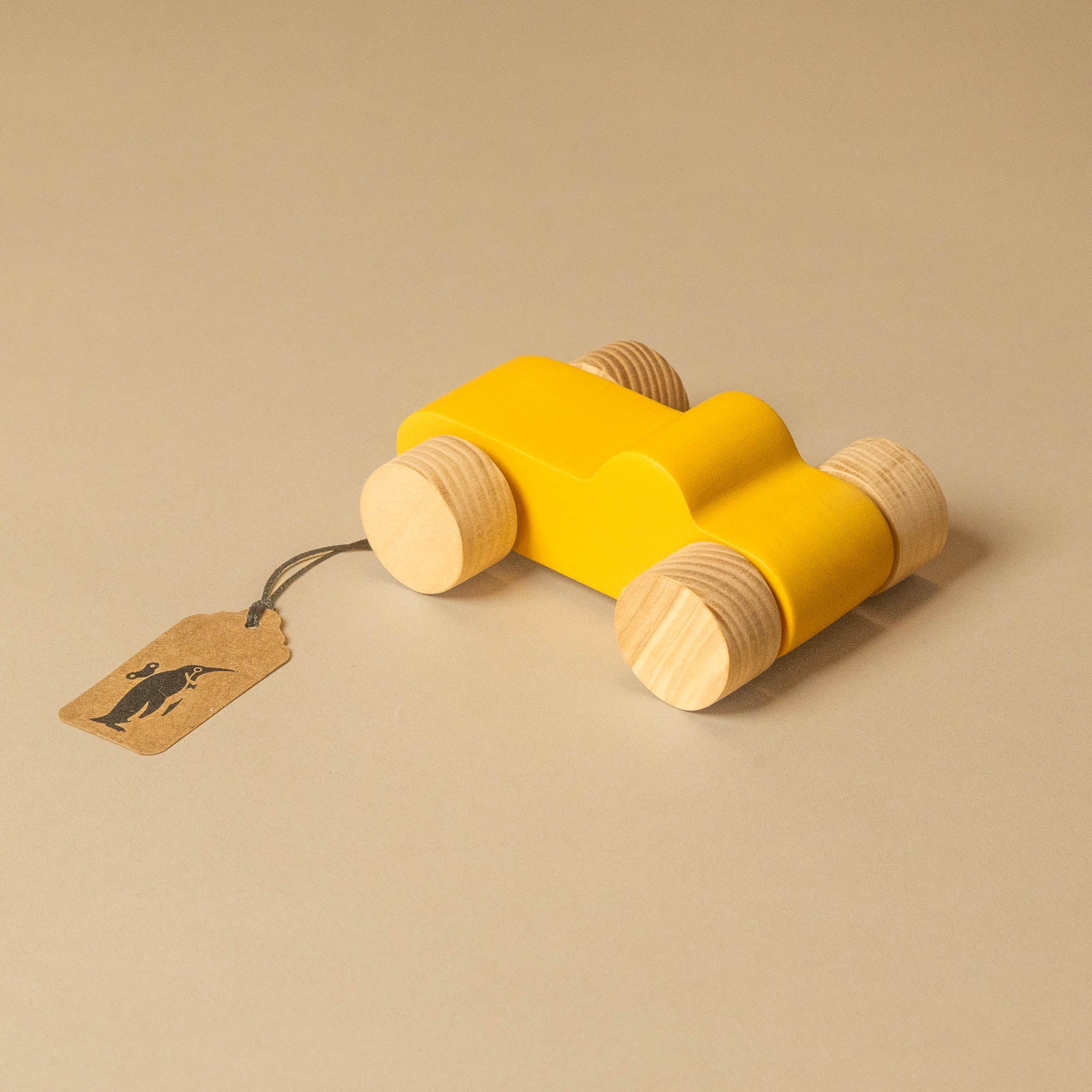 Wooden Puzzle Car | Yellow