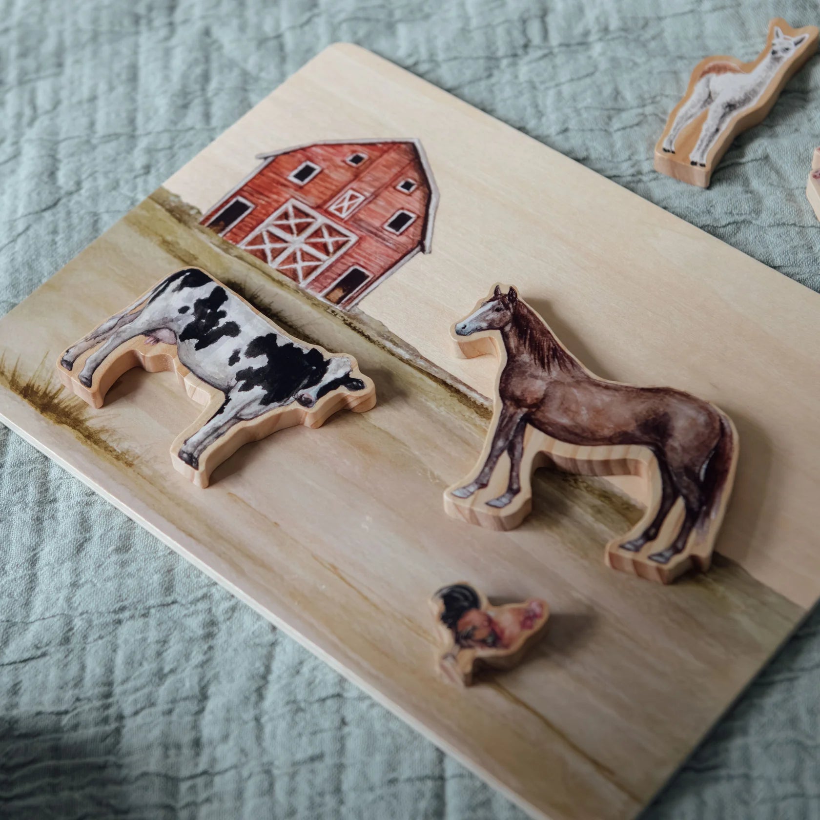 Wooden Tray Puzzle | Farm Animals