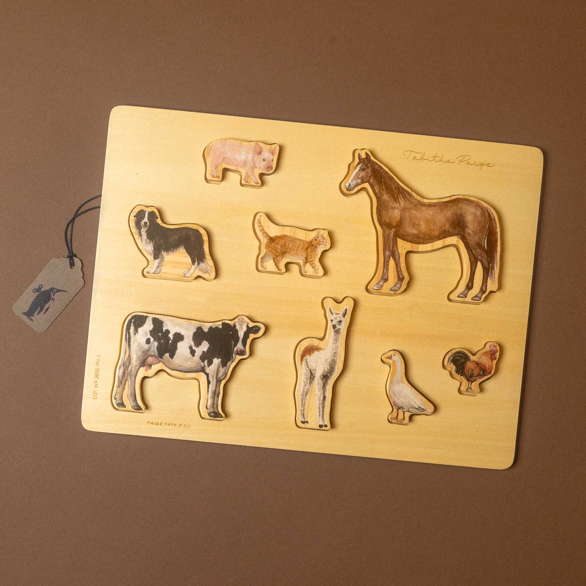 Wooden Tray Puzzle | Farm Animals