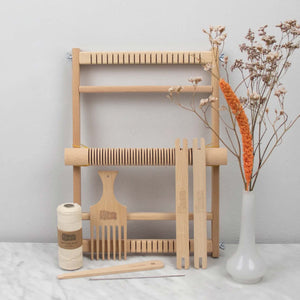 Wooden Weaving Loom Kit contents