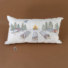 Load image into Gallery viewer, Embroidered Pocket Pillow | Woodland Stargazers