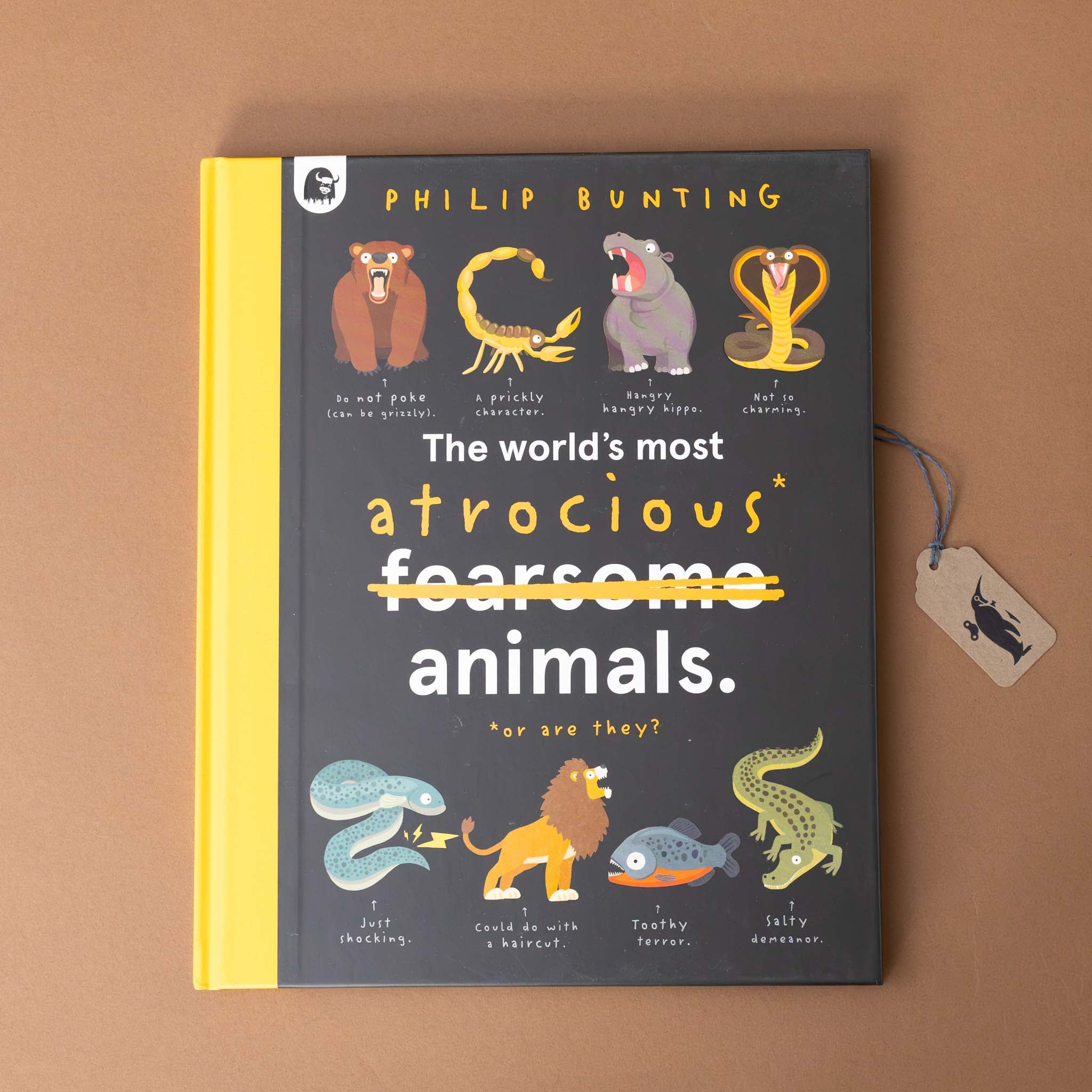 worlds-most-atrocious-animals-book-cover-with-a-variety-of-animals-including-scorpion-snake-and-lion