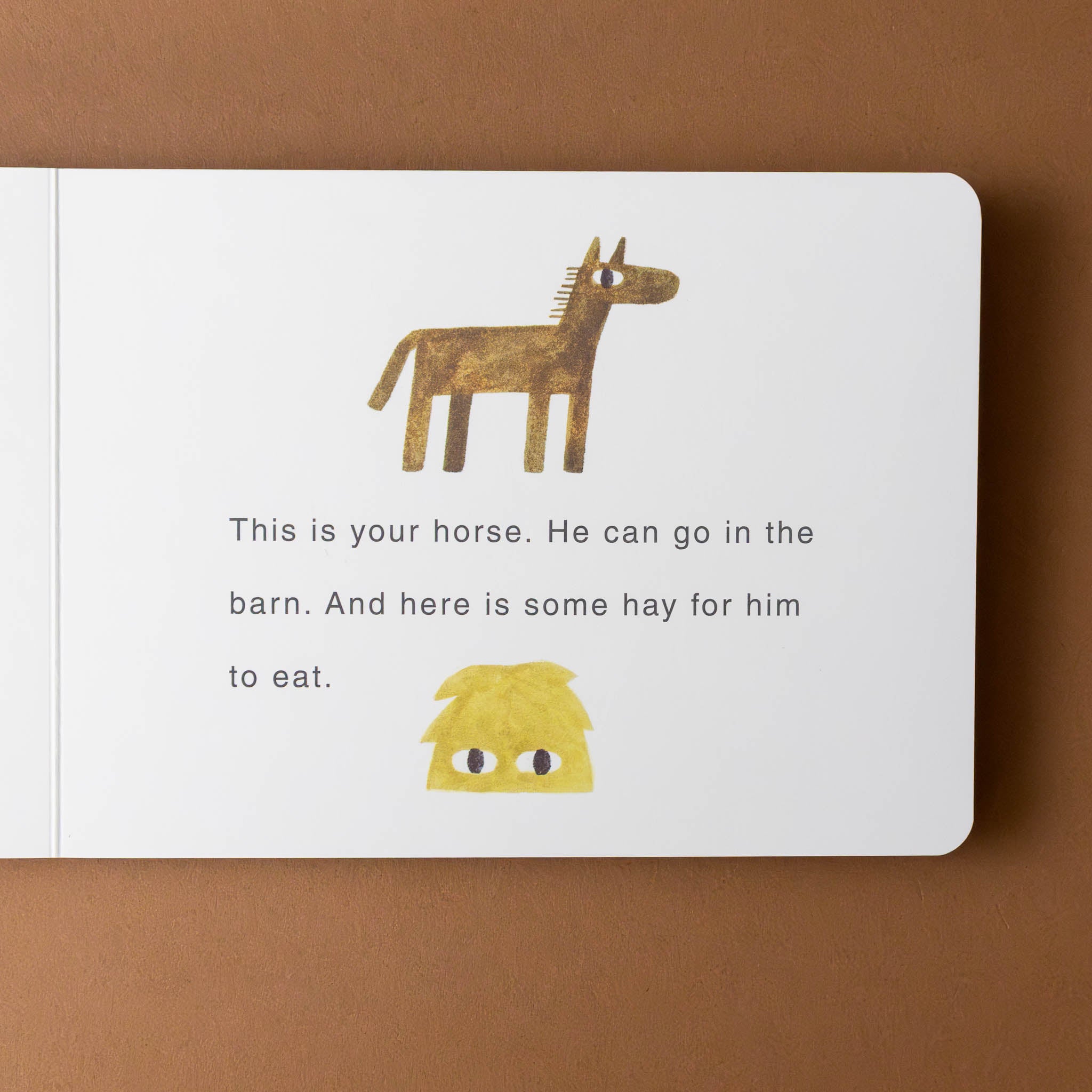your-farm-board-book-interior-page-with-horse-and-hay-and-text-this-is-your-horse-and-here-is-some-hay-for-him-to-eat