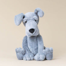 Load image into Gallery viewer, grey-zeus-great-dane-stuffed-animal-sitting