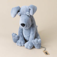 Load image into Gallery viewer, grey-zeus-great-dane-stuffed-animal-sitting