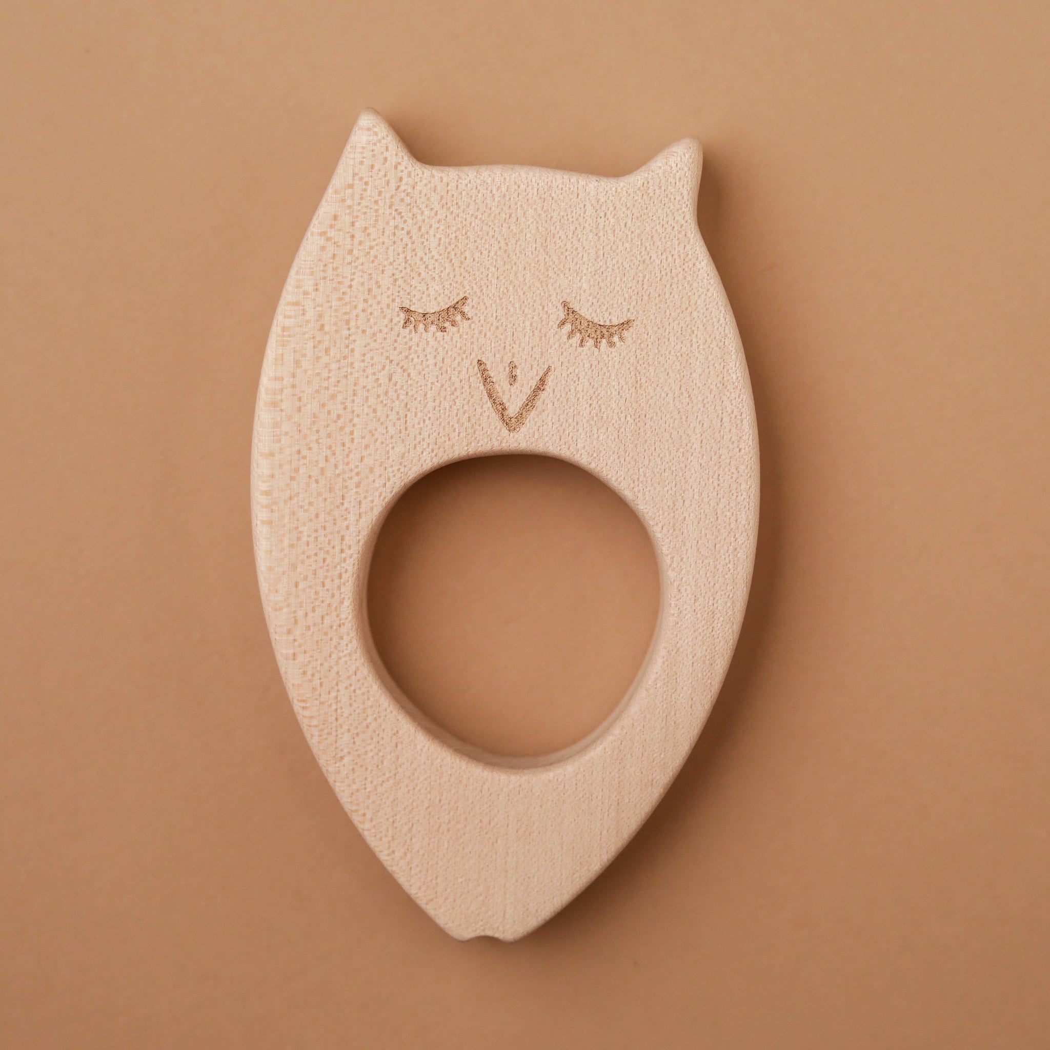 Wooden Owl Teether