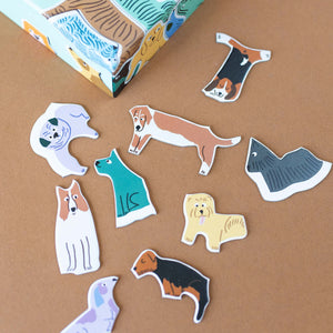 close-up-of-shaped-dog-puzzle-pieces