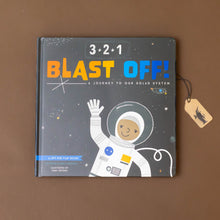 Load image into Gallery viewer, 3-2-1-blast-off-book-cover-with-astronaut-in-space