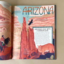 Load image into Gallery viewer, 50-adventures-in-the-50-states-book-open-page-to-arizona