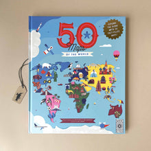 Load image into Gallery viewer, 50-maps-of-the-world-hardcover-book-front-cover-with-world-map