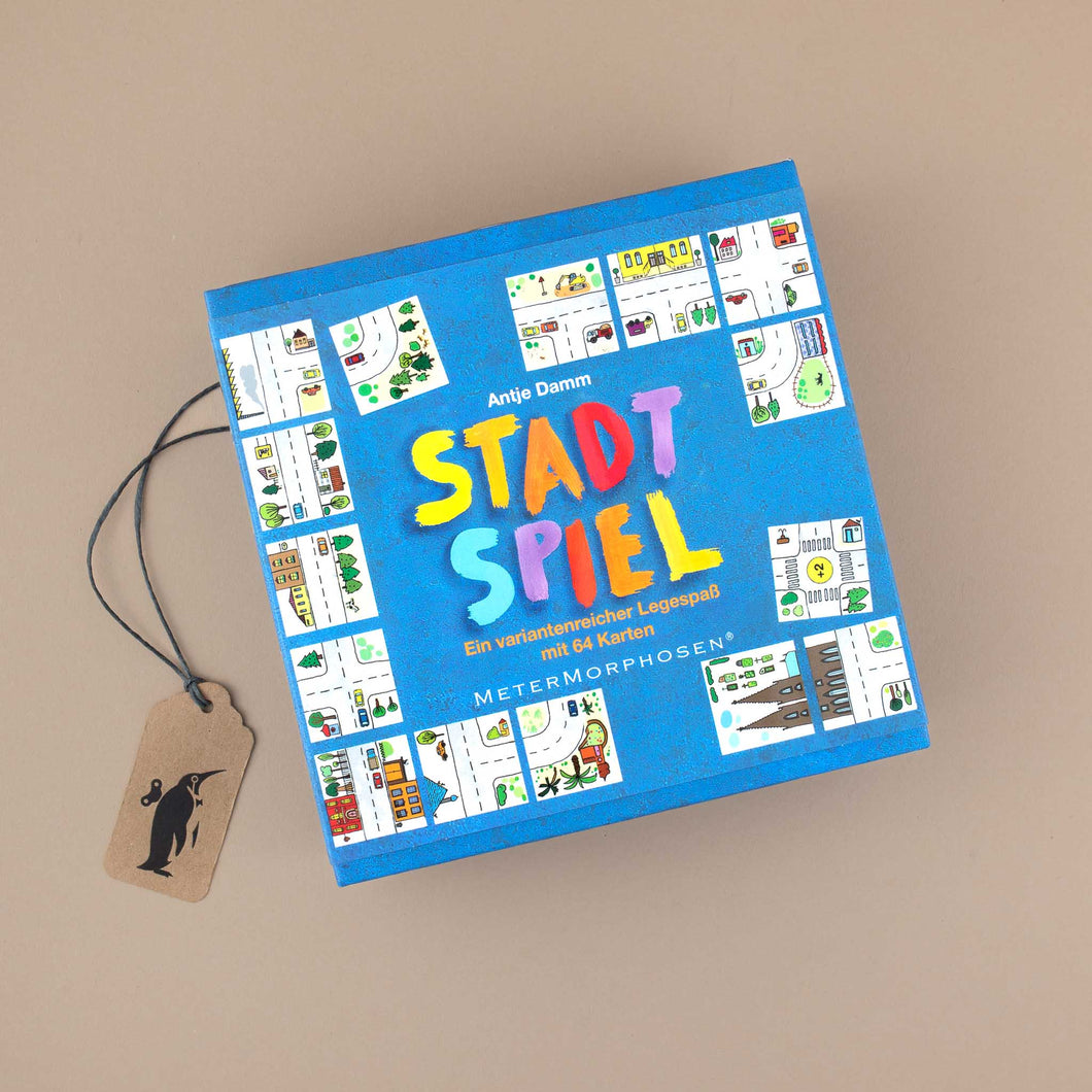 Create A Village Domino Game in blue box