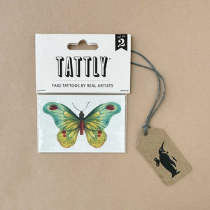 By the Sea Butterfly Temporary Tattoo Pair