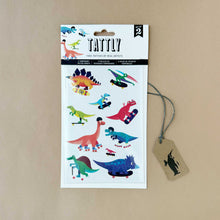 Load image into Gallery viewer, Dino Derby Temporary Tattoo Sheet