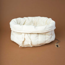Load image into Gallery viewer, big-white-cotton-quilted-basket