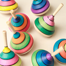 Load image into Gallery viewer, colorful-striped-spinning-tops