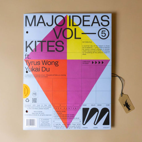 majo-ideas-sticker-based-art-kit-kites-magenta-yellow-red-kite-on-cover