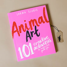 Load image into Gallery viewer, animal-art-101-creative-activities-to-inspire-and-guide-you-bright-pink-cover-with-red-black-title