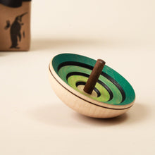 Load image into Gallery viewer, Ufo Wooden Spinning Top | Flora - Spinning Tops/Yo-Yos - pucciManuli