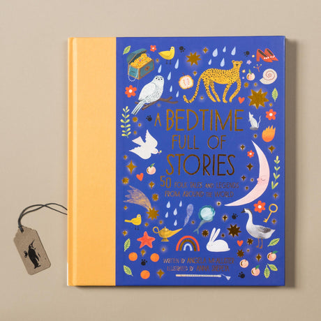 a-bedtime-full-of-stories-front-cover-illustrated-with-images-from-stories