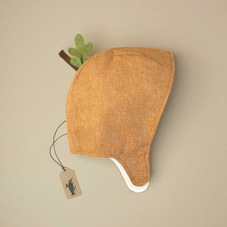 orange-hat-for-toddlers-with-felt-acorn-leaf-in-the-back