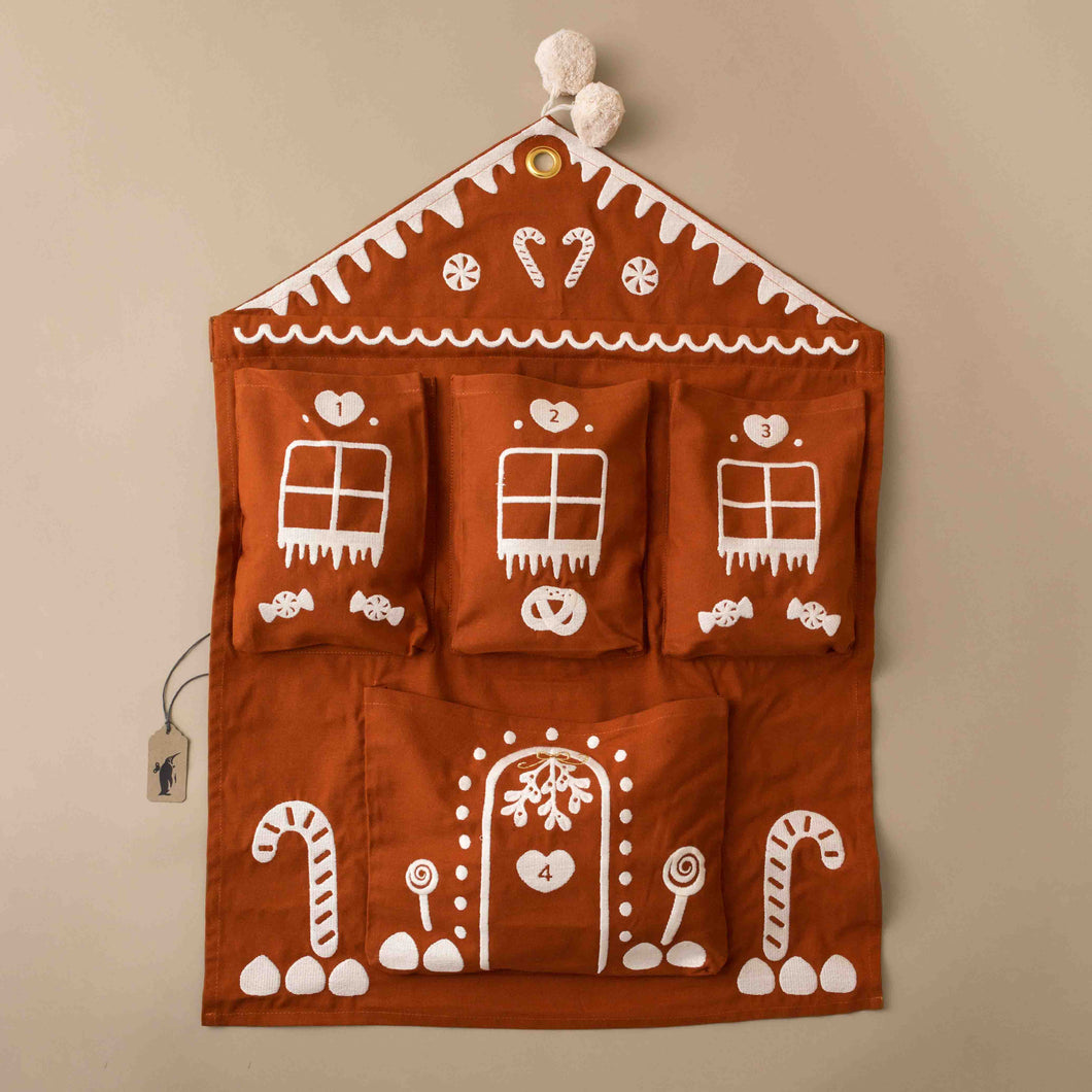 Advent Wall Calendar | Gingerbread House - Christmas - pucciManuli