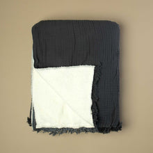 Load image into Gallery viewer, alaia-sherpa-throw-anthracite
