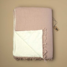 Load image into Gallery viewer, alaia-sherpa-throw-dusty-rose