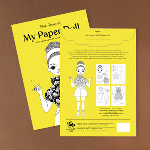 Amanda Paper Doll Coloring Kit - Arts & Crafts - pucciManuli