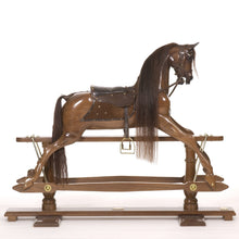Load image into Gallery viewer, wooden-rocking-horse-shown-from-other-side