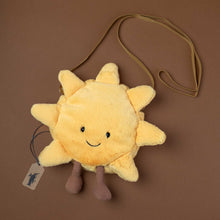 Load image into Gallery viewer, amuseable-sun-bag-with-long-brown-strap