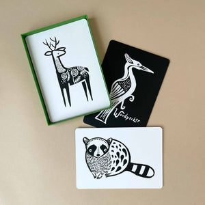 Black & White Art Cards | Woodland - Baby (Toys) - pucciManuli