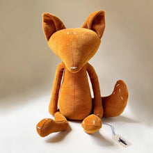 Load image into Gallery viewer, orange-plush-fox-with-small-eyes-and-embroidered-details