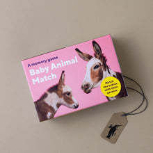 Load image into Gallery viewer, pink-box-with-donkey-baby-and-adult