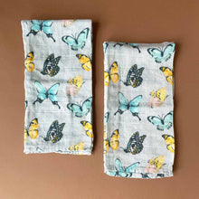 Load image into Gallery viewer, Bamboo Burpie Set | Butterflies - Baby (Accessories) - pucciManuli
