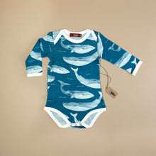 Load image into Gallery viewer, Bamboo Long Sleeve Onesie | Blue Whale