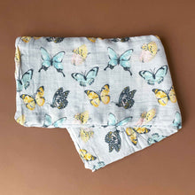 Load image into Gallery viewer, Bamboo Swaddle | Butterflies - Baby (Lovies/Swaddles) - pucciManuli